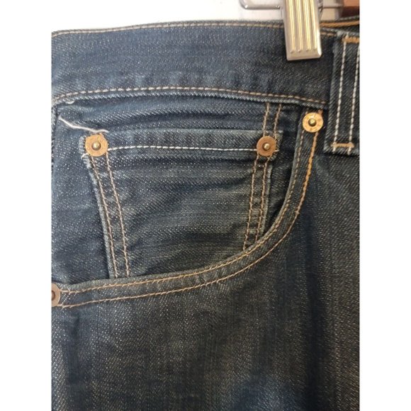 Levi's‎ 501 Button Fly Jeans Size 34X34 Blue Straight Leg - Picture 4 of 7